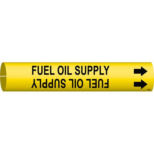 Brady 4065 - D Snap - On Fuel Oil Supply Pipe Marker 4 - 6 in MTESolutions