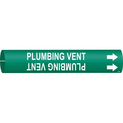 Brady 4110 - D Plumbing Vent Snap - On Pipe Marker MTESolutions