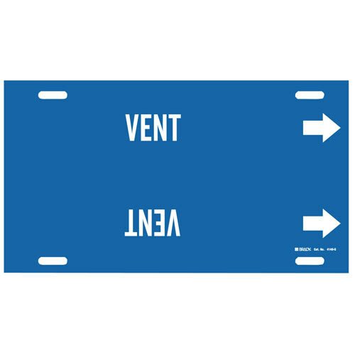 Brady 4149 - G Strap - On Vent Pipe Marker 8 - 9.875 in MTESolutions