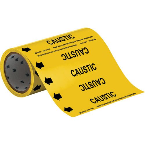 Brady 41545 Caustic Roll Form Pipe Markers .25 - 2 in MTESolutions