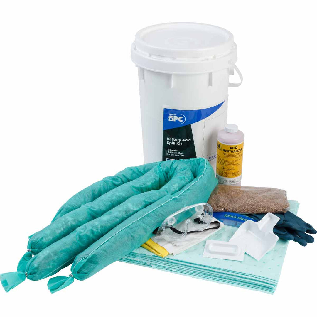 Brady BATTERY ACID, 6.5 GAL SPILL KIT MTESolutions