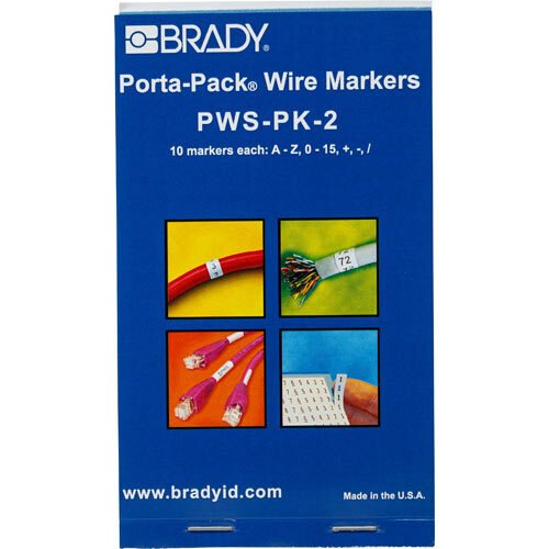Brady Pws - Pk - 2 Self - Laminating Wire Markers MTESolutions