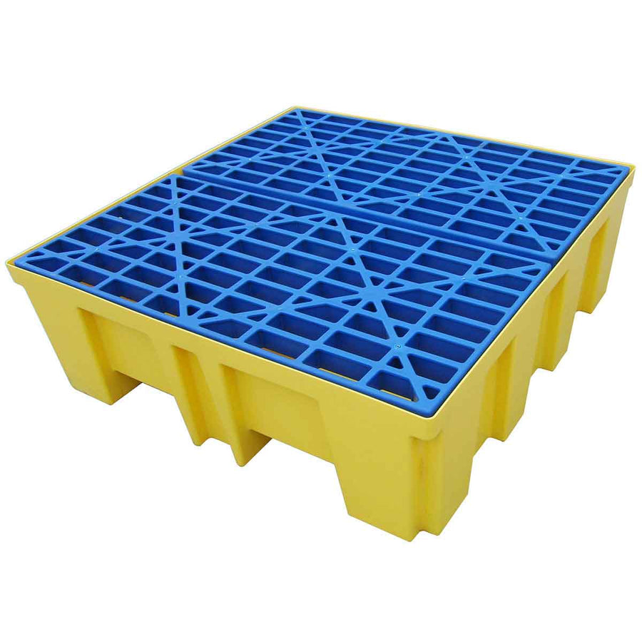 Brady SC - DP4, 4 DRUM SPILL PALLET MTESolutions