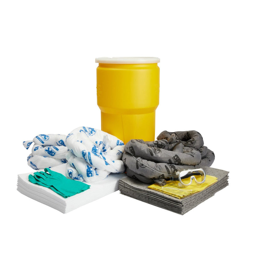 Brady SKMA - 14, Mixed Application 14 Gallon Drum Spill Kit Oil Only and Universal MTESolutions
