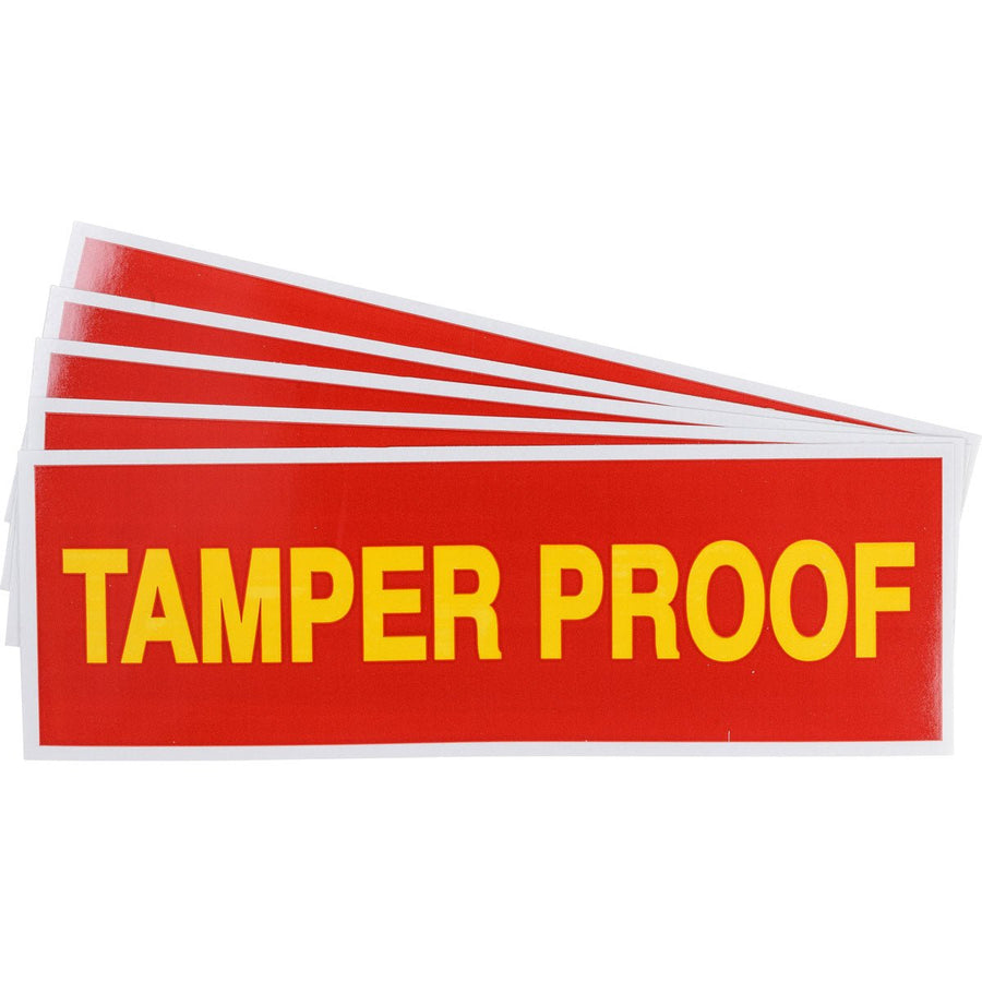 Brady TAMPER Tamper Proof Spill Proof Label, PK/5 MTESolutions