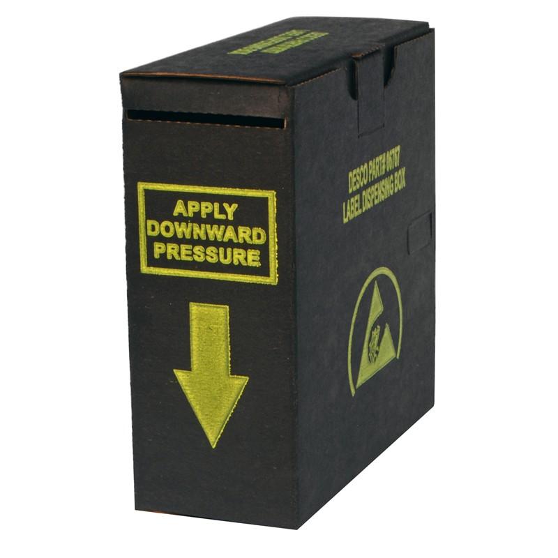 Desco 06767 Esd - Safe Label Dispensing Box, 2" X 2" Maximum Label Size MTESolutions