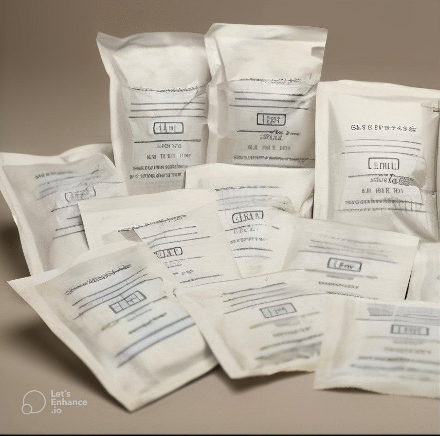 Dou Yee DY - DRY - DY - TY1 - CL - 1U - 115X75MM - P62 - 3S - US 1 Unit Tyvek Clay Desiccant - 300 / Pail MTESolutions