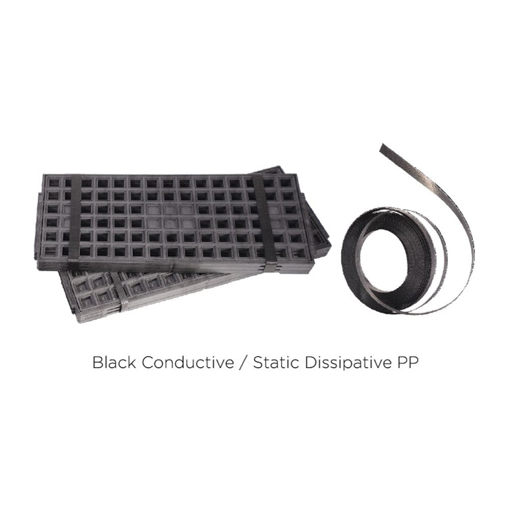 Dou Yee Z2 - 999 - SD - STRP - 9MMX1200M - JM Black Conductive Strapping, 9MM X 1200M MTESolutions