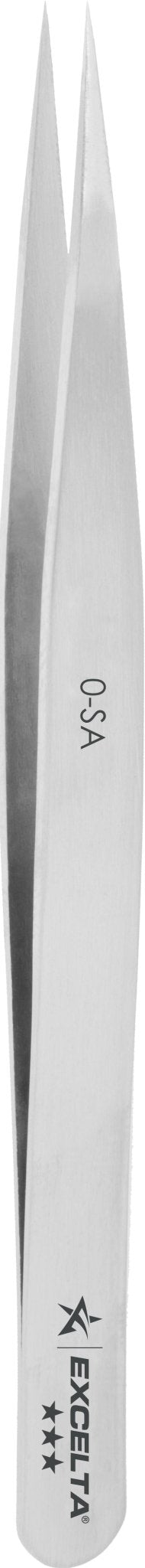 Excelta 0 - SA Tweezers - 3 Star Straight Strong Point Anti - Mag. SS MTESolutions