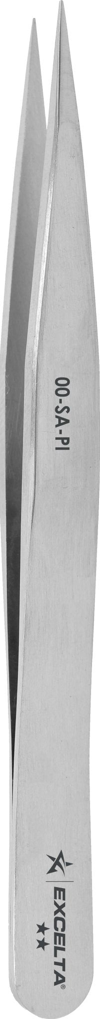 Excelta 00 - SA - PI Tweezers - 2 Star Straight Strong Medium Point - Anti - Mag. SS MTESolutions