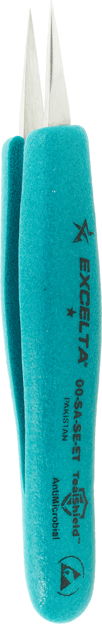 Excelta 00 - SA - SE - ET Tweezers - 1 Star Straight Strong Medium Point - Anti - Mag. SS - Ergo MTESolutions