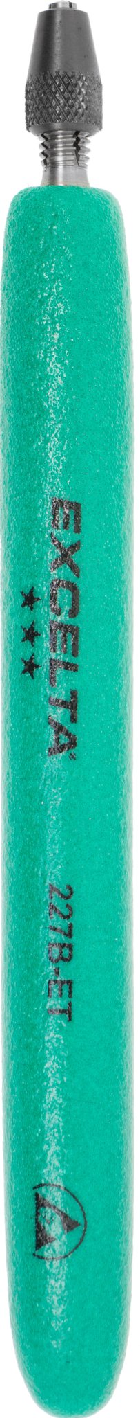 Excelta 227B - ET Pin Vise - Straight 0 - .025" - Brass - Ergo MTESolutions