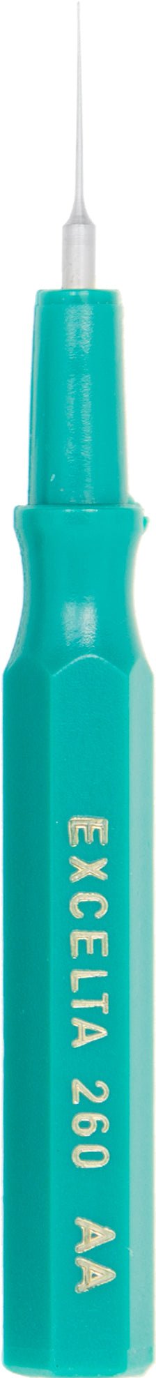 Excelta 260AA Spatula - Mini - Straight .005" Tip - SS/Plastic Handle MTESolutions