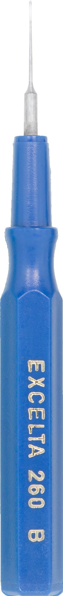 Excelta 260B Spatula - Mini - Straight .15" Tip - SS/Plastic Handle MTESolutions