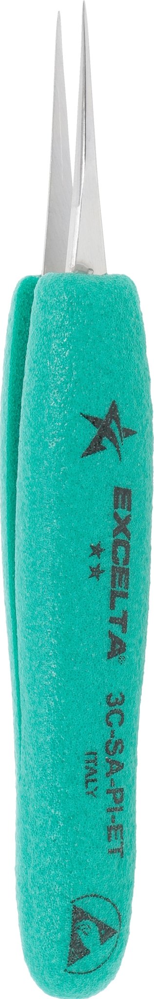 Excelta 3C - SA - PI - ET Tweezers - 2 Star Straight Very Fine Point - Anti - Mag. SS - Ergo MTESolutions
