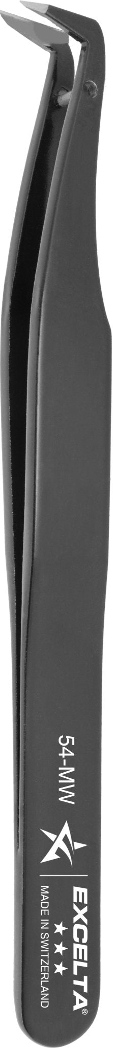 Excelta 54 - MW Tweezers - Cutting - 80° Angulated .122" Tip - Carbon Steel MTESolutions