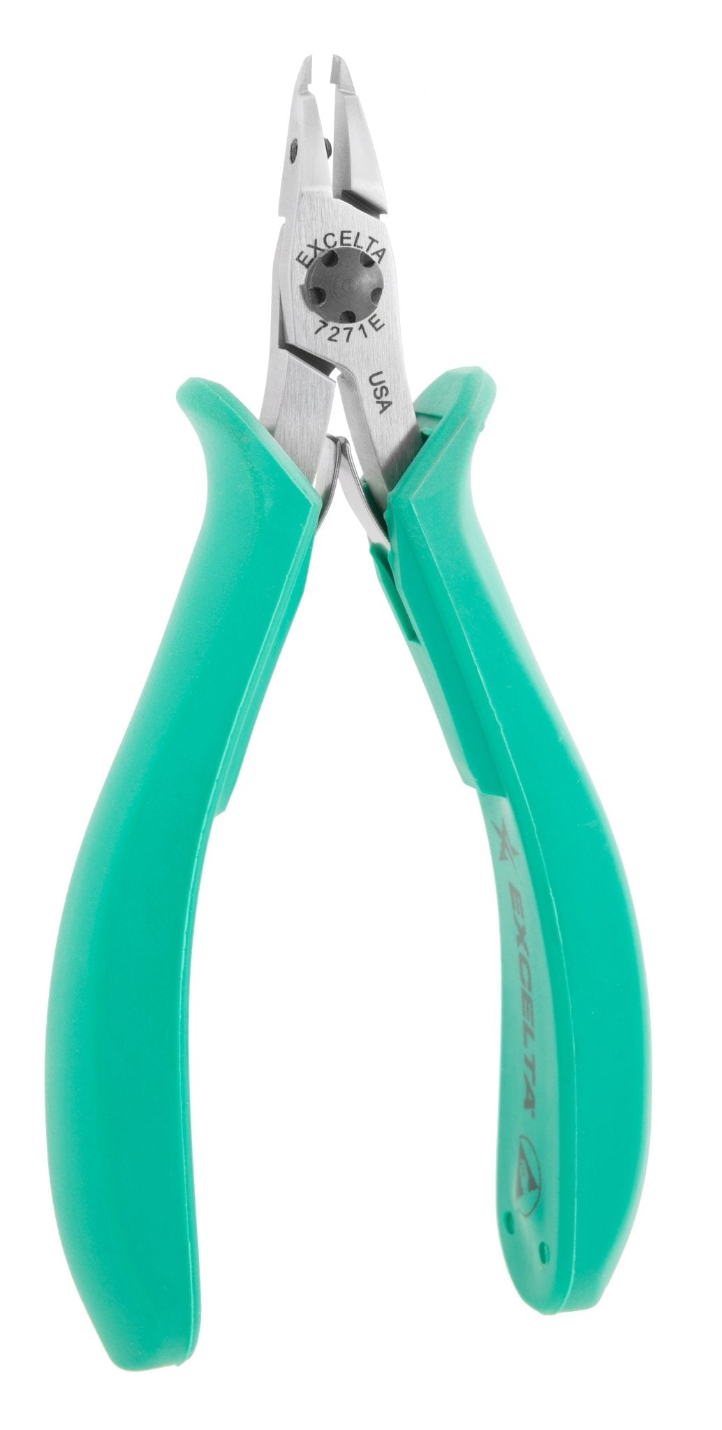 Excelta 7271E Cutters - Long Nose Fine .02" X .015" Tip - Relieved Head - Short Handle MTESolutions