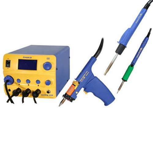Hakko Fm206 - Dsa Esd - Safe 3 - Port Rework System W/ (1) Desolder Tool, (1) Solder Iron And (1) Hot Air Hand Piece MTESolutions