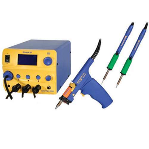 Hakko Fm206 - Dss Esd - Safe 3 - Port Rework System W/ (1) Desolder Tool And (2) Solder Irons MTESolutions