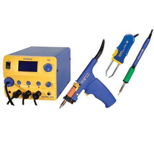 Hakko Fm206 - Dts Esd - Safe 3 - Port Rework System W/ (1) Desolder Tool, (1) Hot Tweezer, And (1) Solder Iron MTESolutions