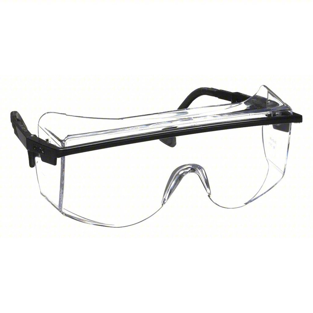 Honeywell S2500C, Uvex OTG Safety Glasses, Clear/Black, Universal Size MTESolutions