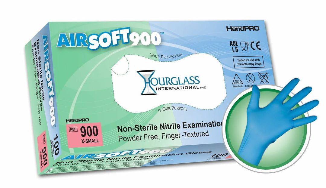 Hourglass AirSoft900 Nitrile Exam Gloves MTESolutions