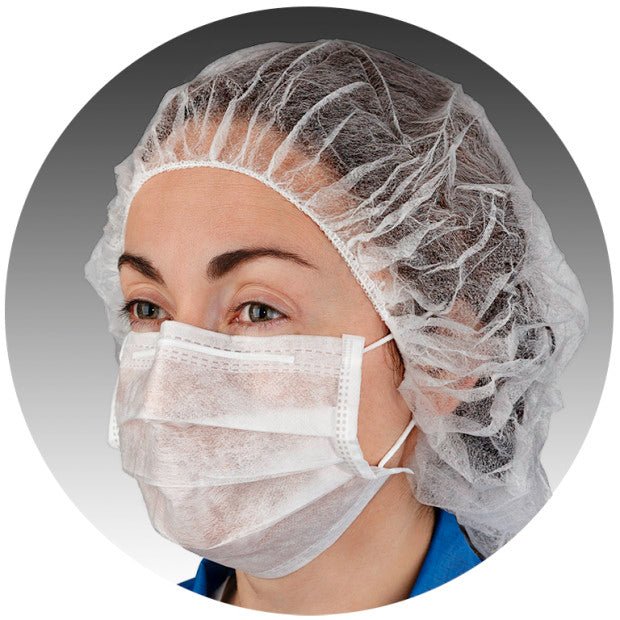 Hourglass HCE™ 3 - Ply Cleanroom Face Masks w/ Ties | ISO 5, Case of 2,000 MTESolutions