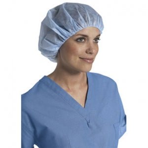 Keystone 110SMSI Heavy Duty SMS Bouffant Caps Blue - 250/Cs MTESolutions