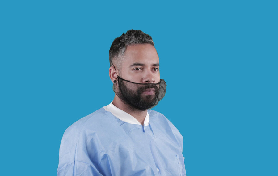 Keystone Beard Covers 112HPI - Black - 1000/Case MTESolutions