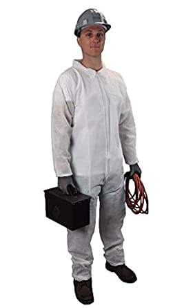 Keystone Heavy Duty Polypropylene Coverall, CVL - NW - HD - E, 25/Case MTESolutions