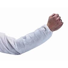 Keystone Safety AG - TVKI - Tyvek Sleeve - Cleanroom Class 5, Large, White - 100 Pair/Case MTESolutions