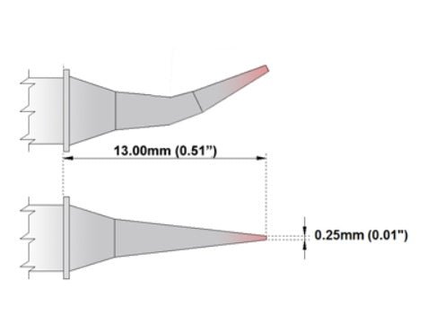 M7Bs375 Thermaltronics M7Bs375 Solder Tip Bent Sharp, Pack of 10 MTESolutions
