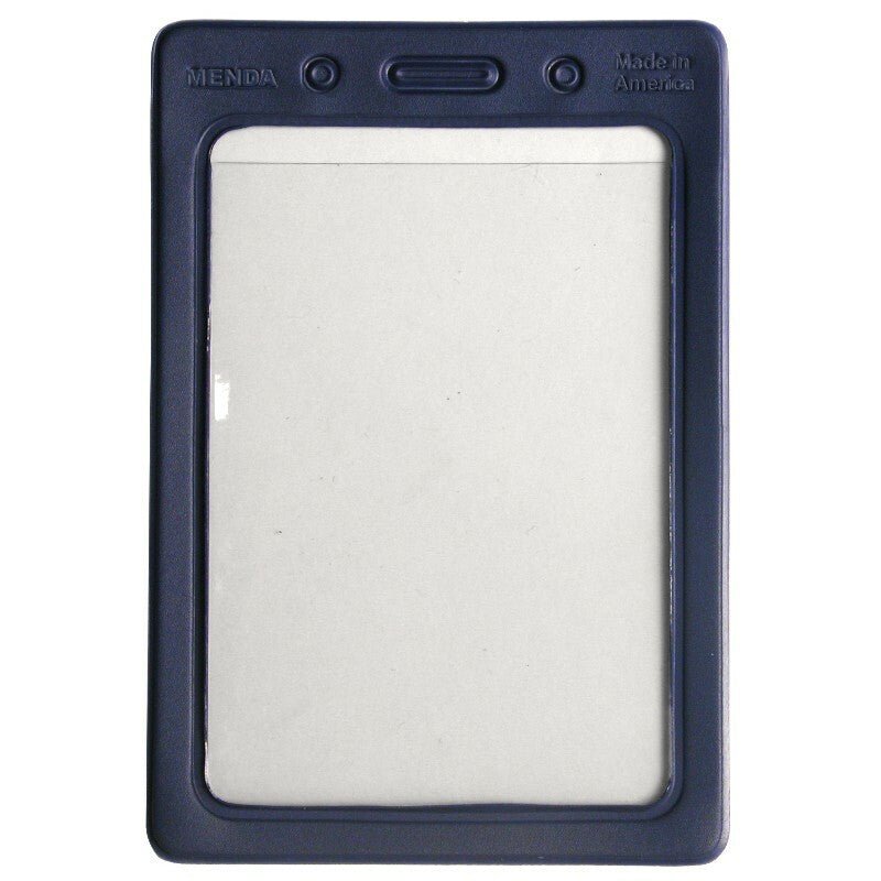 Menda 35035, Holder, Badge, Color Borders, Blue, 3 - 3 - 8Inx2 - 1 - 8In (Is) MTESolutions