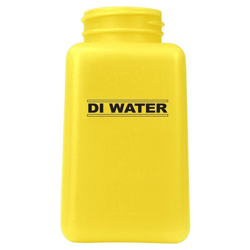 Menda 35515, Bottle Only, Durastatic, Yellow, 6 Oz, Printed ''Di Water'' MTESolutions