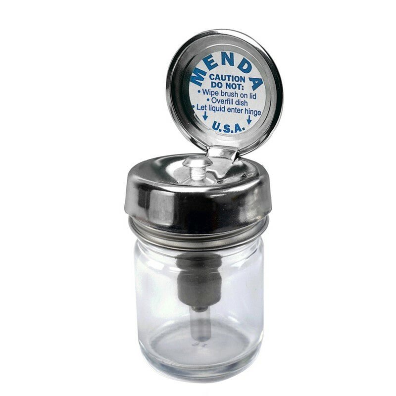 Menda 35898, Pure - Touch, 1 Oz Round Glass Bottle With Pfa Stem MTESolutions