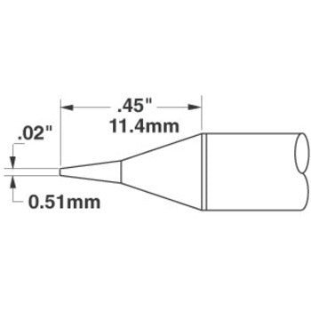 Metcal SSC - 722A, Solder Tip Conical Sharp 0.02 Insp200 System MTESolutions