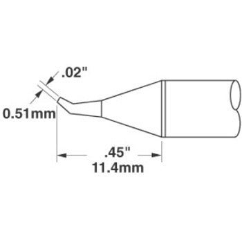 Metcal SSC - 726A, Solder Tip 30° Sharp, 0.02 In MTESolutions