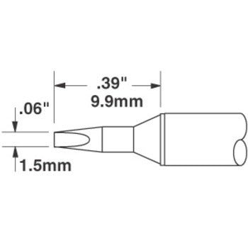 Metcal STTC - 138, Solder Tip 30° Chisel 0.06 In MTESolutions