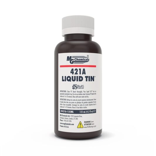 MG Chemicals 421A - 125ML, Liquid Tin, 125ml Bottle, Case of 10 MTESolutions