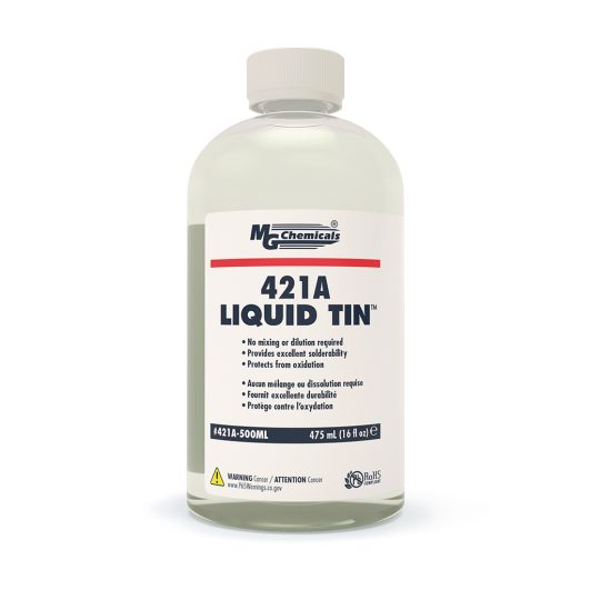 MG Chemicals 421A - 500ML, Liquid Tin, 475ml Bottle, Case of 4 MTESolutions