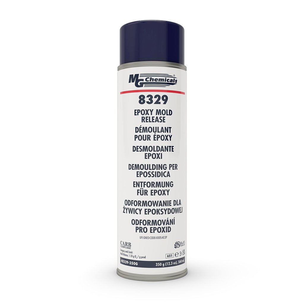 MG Chemicals 8329 - 350G, Epoxy Mold Release, 12oz. Aerosol, Case of 12 Cans MTESolutions