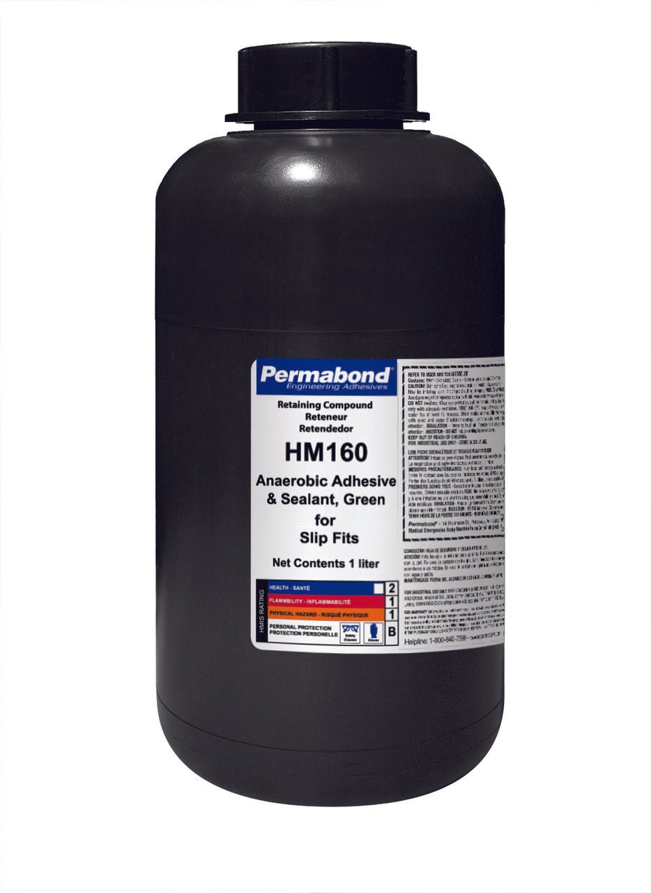Permabond AA001600001L0101, HM160 Anaerobic Retaining Compound, 1 Liter Bottle, Case of 10 MTESolutions