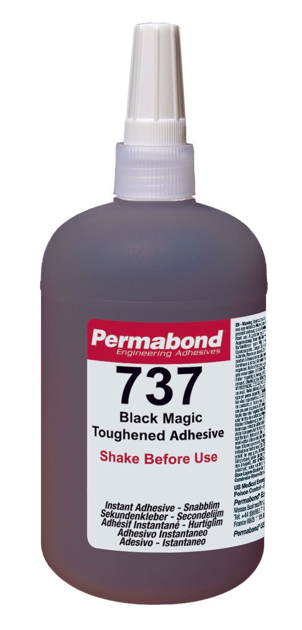 Permabond CA007370016Z0101, 737 Black Magic 1 Pound Bottle MTESolutions
