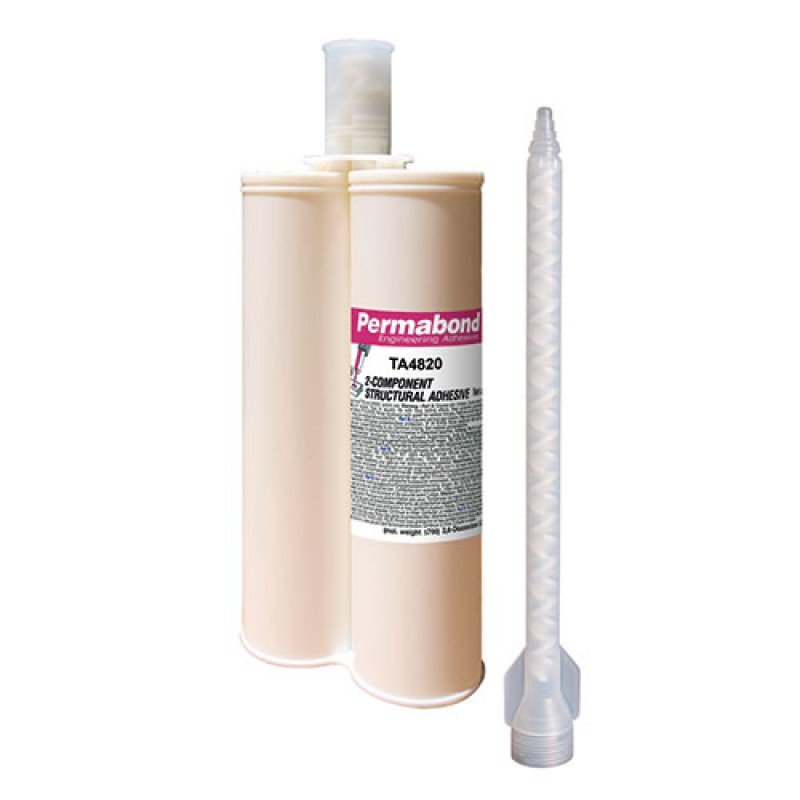 Permabond TA04820K400C1607, TA4820 Toughened Acrylic Adhesive, 400ml, Case of 12 MTESolutions