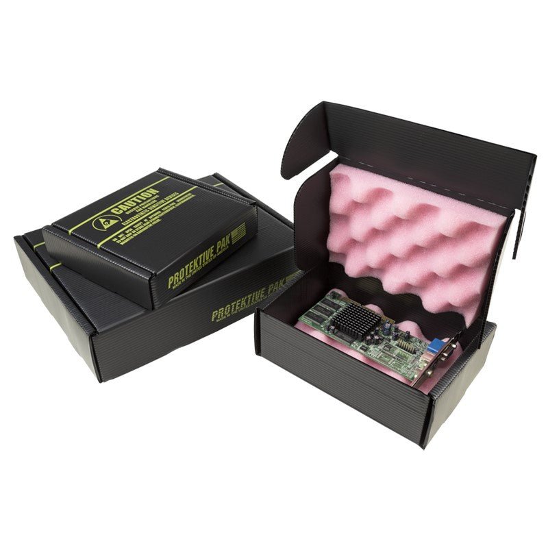 Protektive Pak 38846 Plastek Circuit Board Shipper, W/Pink Foam, 7 X 5 X 2 - 1/2 in MTESolutions