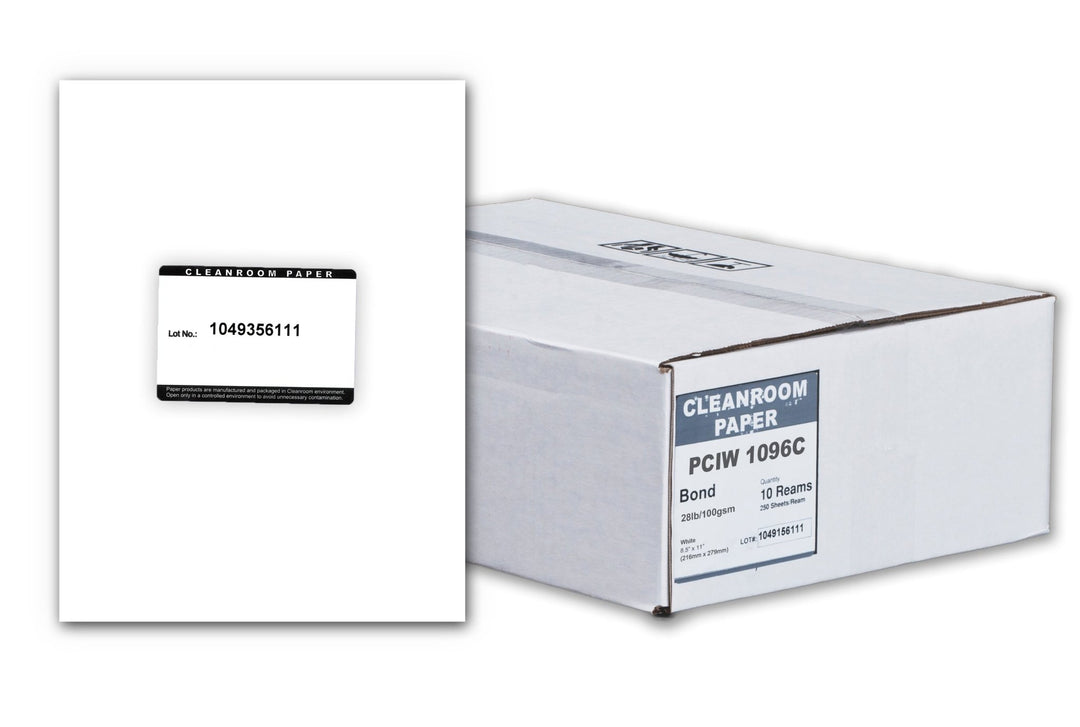 Purus Poly Cleanroom Paper 8.5X11 White 28Lb MTESolutions