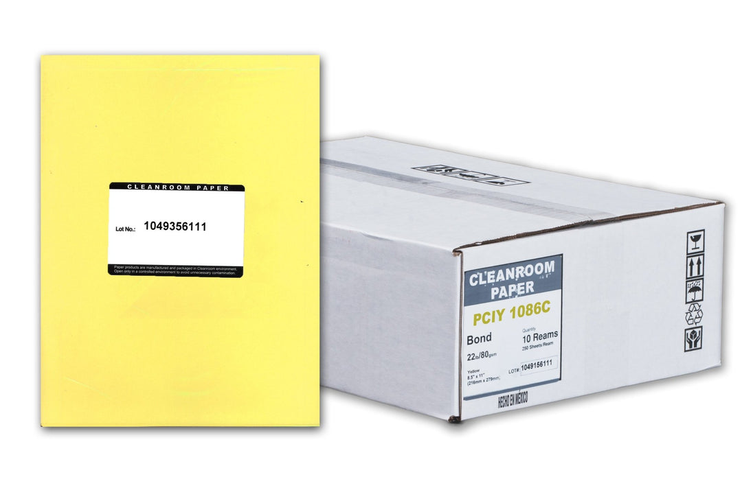 Purus Poly Cleanroom Paper 8.5X11 Yellow MTESolutions