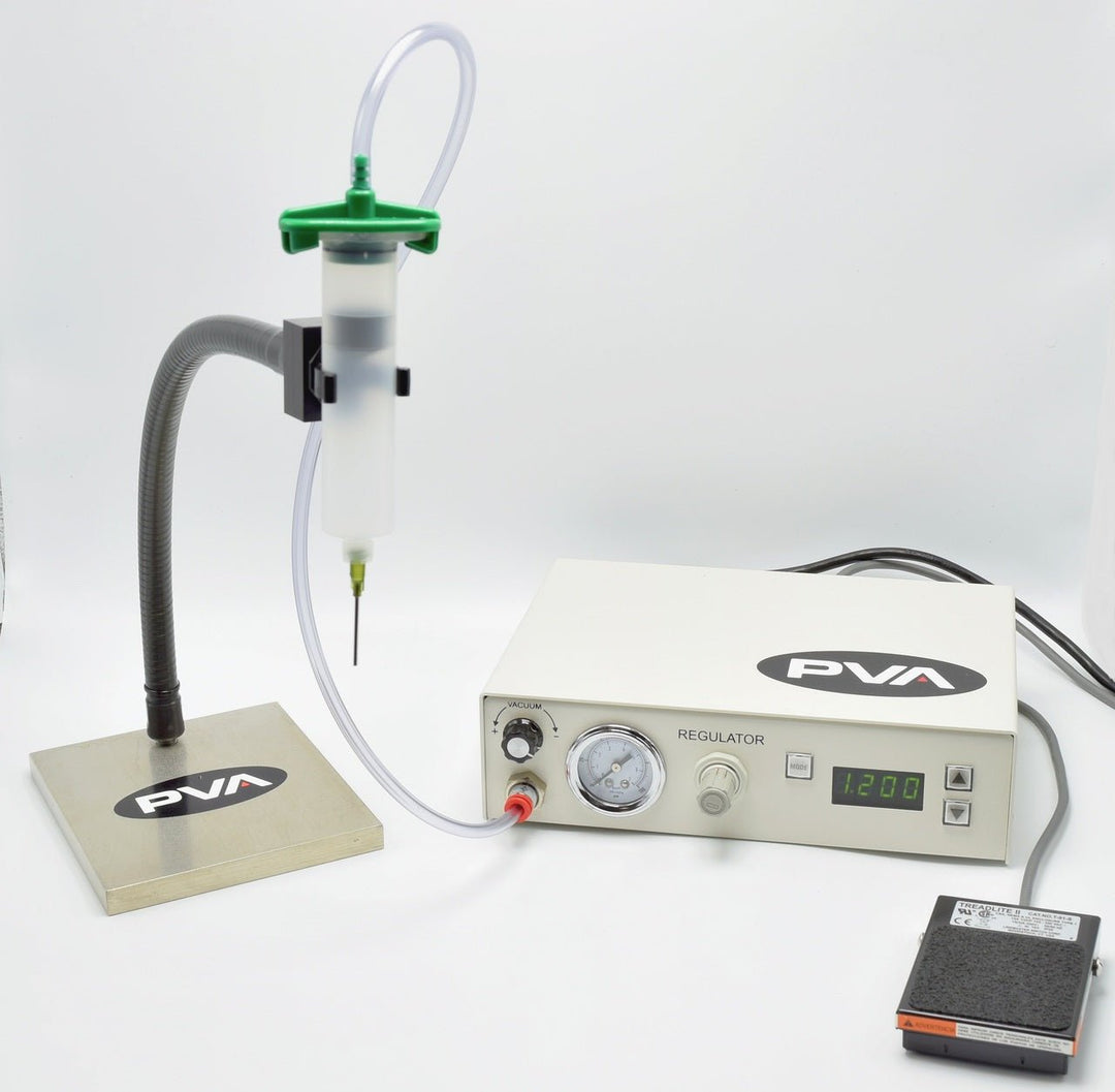 PVA Adjustable Syringe Stand, Includes Clamp For 30Cc And 10Cc Syringes MTESolutions