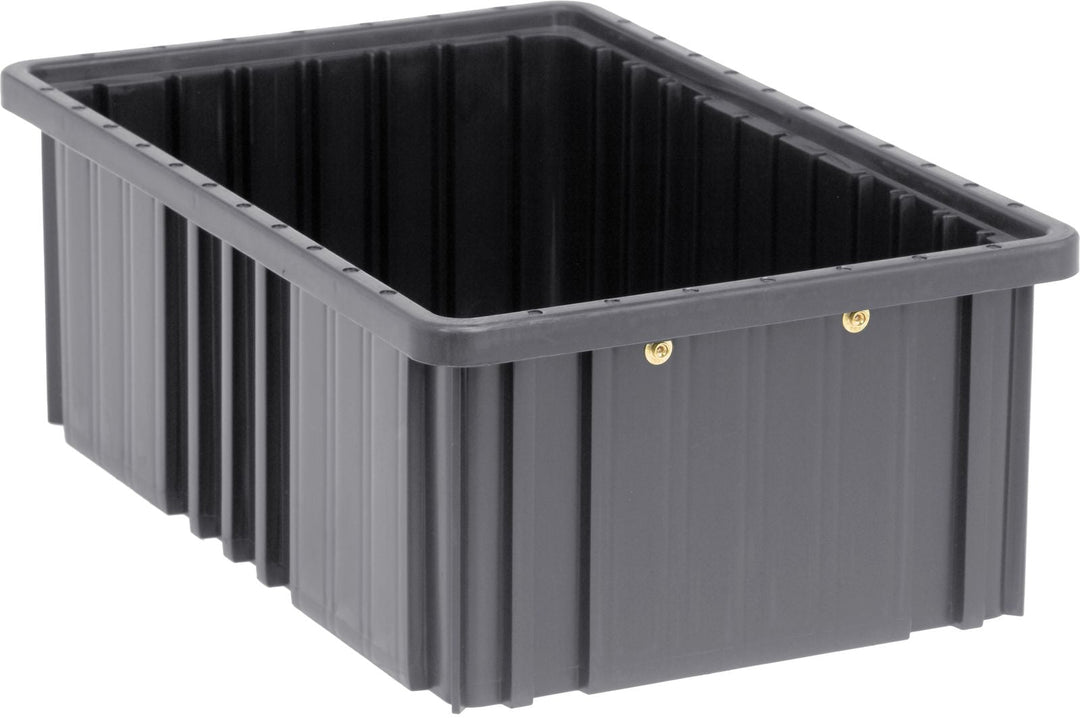 Quantum Storage Systems DG92060CO Dividable Grid Container Black Carton of 8 MTESolutions