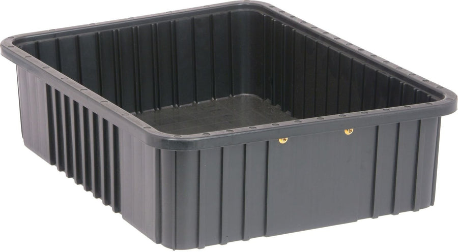 Quantum Storage Systems DG93060CO Dividable Grid Container Black Carton of 3 MTESolutions